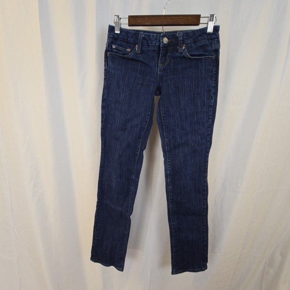 American Eagle Outfitters Jeans Womens 2 Blue Low Rise Skinny Stretch 26x30